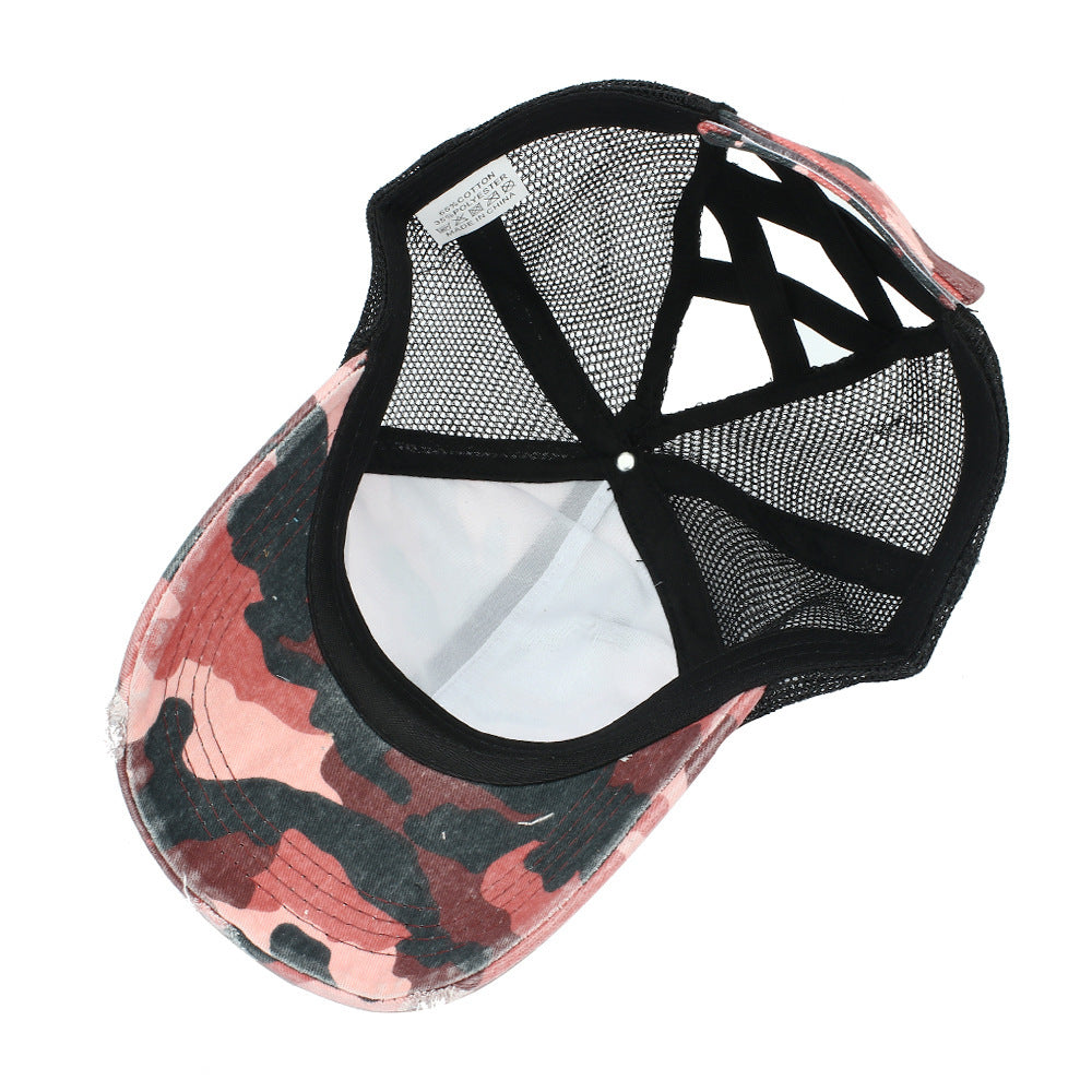 Summer outdoor baseball net cap cotton camouflage hat